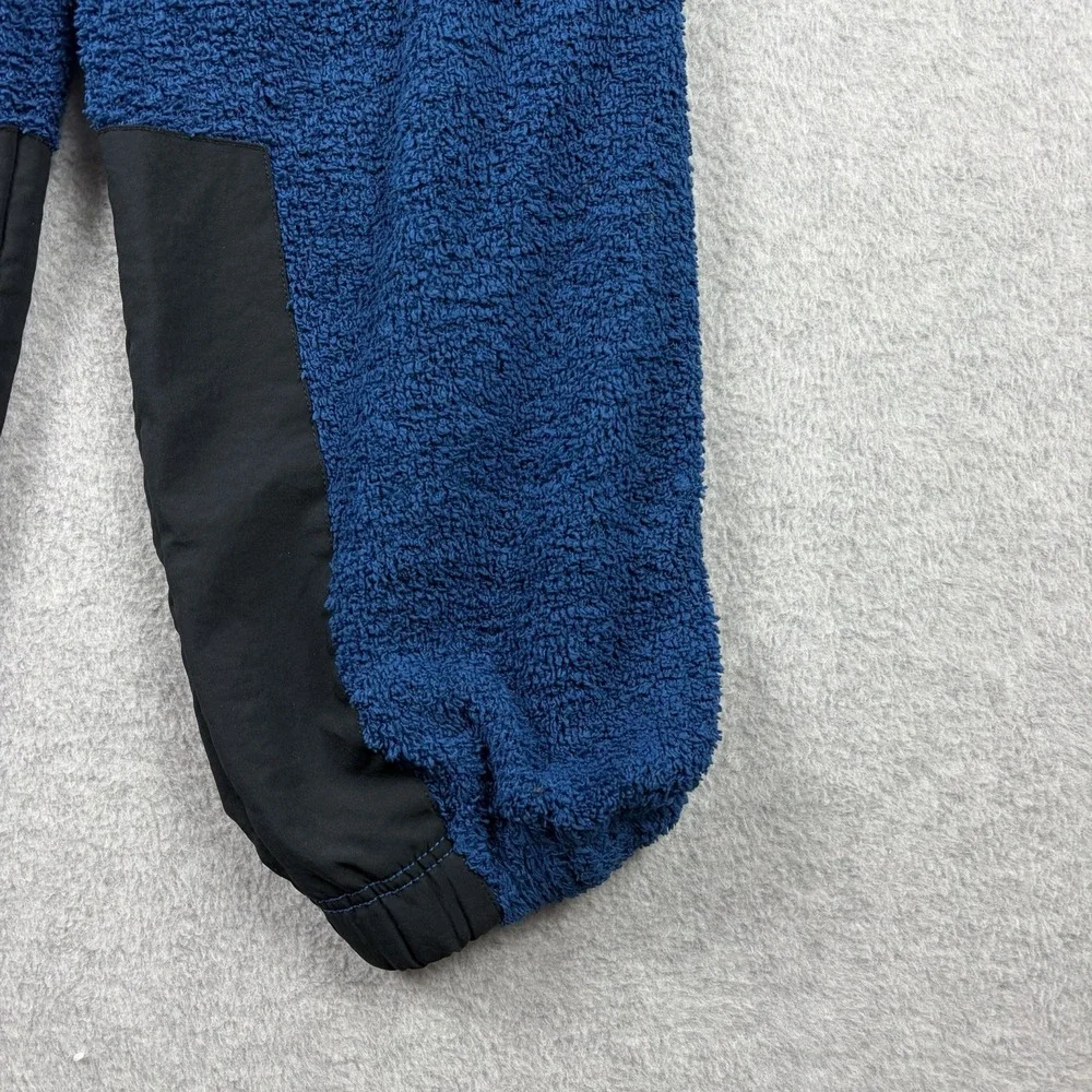 Free People Movement Pants XS Blue Cuddle Up‎ Fuzzy Baggy Loose Sherpa Jogger